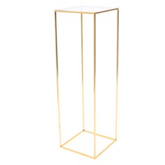 Gold Metal Flower Stand 31 × 31 × 100 Cm Column Wedding Event Decor