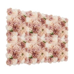 6 Pcs Artificial Flower Wall Panel, Artificial Floral Wall Decoration Backdrop