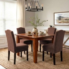 H.VERSAILTEX Velvet Dining Chair Covers Stretch Chair Covers for Dining Room …
