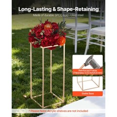 Uimoso Set of 10 Elegant 23.62-inch Flower Stands for Weddings and Home Decor