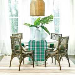 Tartan Plaid Table Runner 72 Inch – Green Plaid Table Runner for Holiday Home