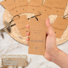 36 Pcs Reserved Seating Chair Signs for Wedding Ceremony Reserved Seat Sign Hang