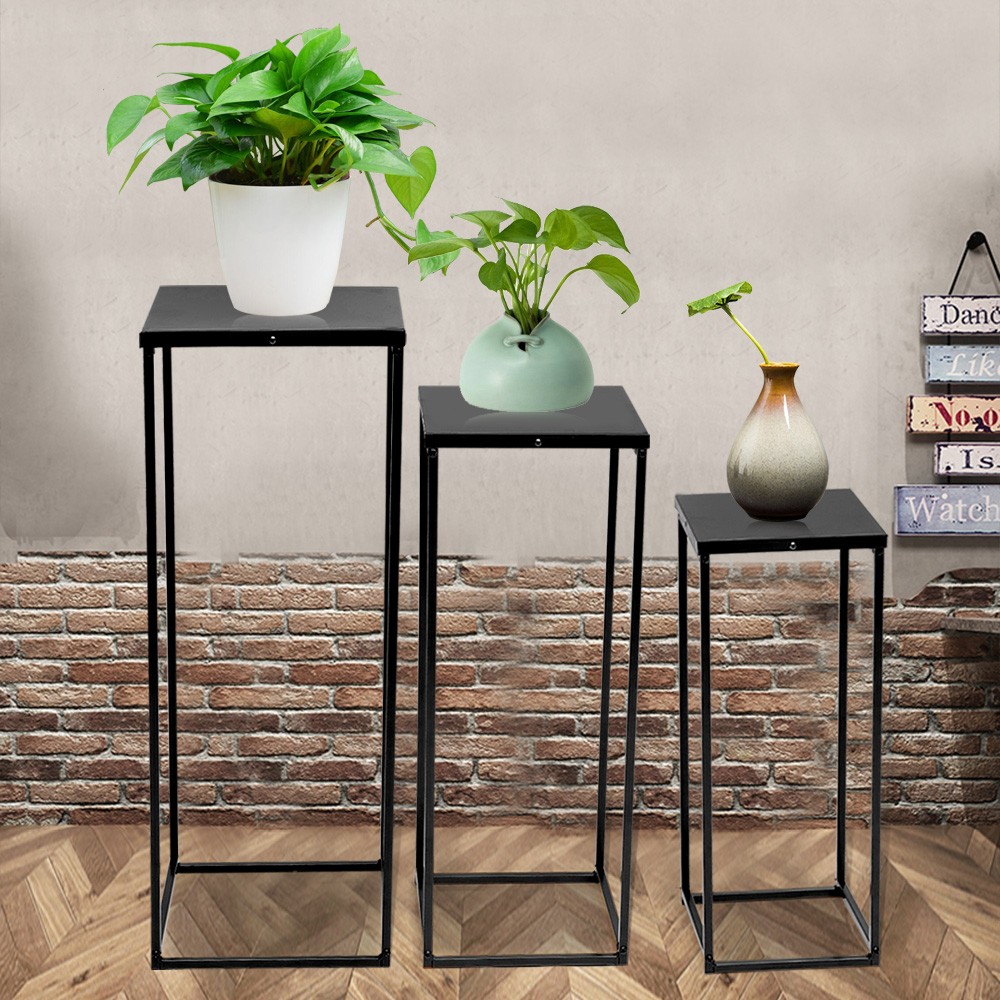 3Pcs Metal Stand Wedding Decoration Road Lead Flower Centerpiece Column Set