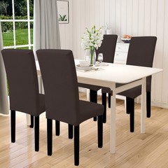 Easy-Going 100% Waterproof Dining Room Chair Cover Set of 4, Stretch Jacquard…