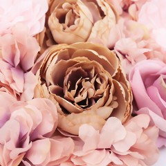 Artificial Silk Rose Flower Wall Panel Wedding Party Backdrop Decoration 23″x15″