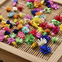 710pcs DIY Dried Flowers Scattered Aromatherapy Candle Epoxy Resin Pendant