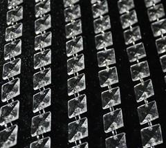5M Acrylic Crystal Squere Garland Strand Chain Hanging Diamond WeddingTree Decor