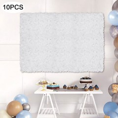 10PCS Artificial Silk Flower Wall Panel Floral Backdrop Party Wedding Decoration