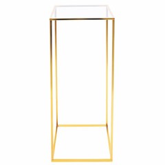 11*11*31in Modern Gold Rectangular Iron Flower Display Rack With Acrylic Plate