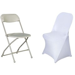 100 pcs Folding Stretch SPANDEX CHAIR COVERS Wedding Reception Event Decorations