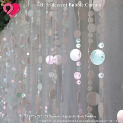 Curtain Backdrop Crystal Bead String Faux Diamond Chandelier Bubble Photo BULK