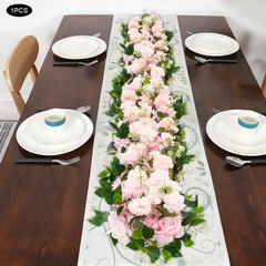 39.37×11.81in Artificial Flowers for Party Wedding Artificial Silk Flowers Row