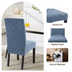 SearchI Dining Room Chair Covers Set of 4, Stretch Jacquard Parsons Chair Sli…