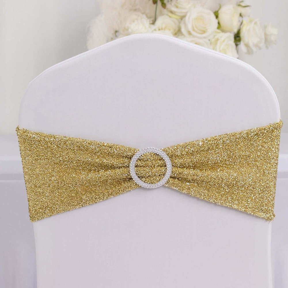 5 CHAMPAGNE Spandex Chiavari Chair Cushion Covers Wedding Reception Party