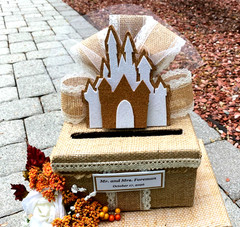Princess party decorations birthday,centerpiece,card box,wedding,castle,white