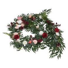 Multicolor Artificial Floral Garland 9ft For Wedding Home Party Decoration