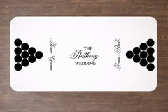 Custom Name Beer Pong Vinyl Decal Sticker Set Wedding Party Bride Groom Table