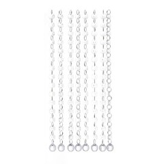 8 pcs 13″ long Clear Acrylic Octagon Crystals Drops Garlands Wedding Decorations
