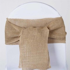 10 Burlap Natural CHAIR SASHES Wedding Decorations Wholesale Supplies