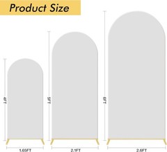 Portable & Stable Wedding Arch Backdrop Set – 4FT, 5FT, 6FT Sizes for All Events