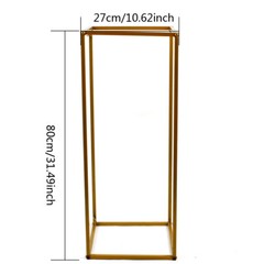 Gold Metal Flower Stand Pedestal Centrepiece Wedding Party Decor Plinths Rack
