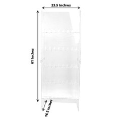 5 feet Clear 5-Tier Acrylic Wine Glass Rack Champagne Flute HOLDER STAND Party