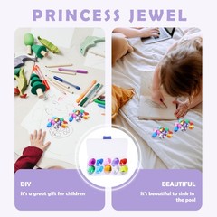 10Pcs Kids DIY Acrylic Gems Toy Colorful Reusable Jewelry Making Accessories