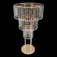 Gold Iron+Acrylic Flower Stand for Wedding Centerpieces Wedding Flower Stand