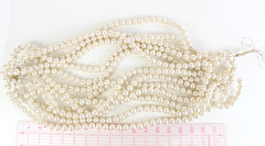 Faux Pearl Beads Beaded Decorations 13 Strands – Metal Wire – 20″ Long each