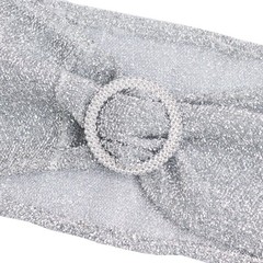 5 SILVER Spandex Chiavari Chair Cushion Covers Wedding Reception Party