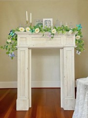 2 Pack Artificial White Rose Vines – 11.8ft Flexible Garland for Wedding Arch…