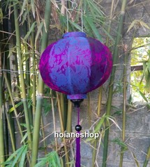 Set of 6 pcs 35cm Hoi An bamboo silk lanterns for home garden events decoration