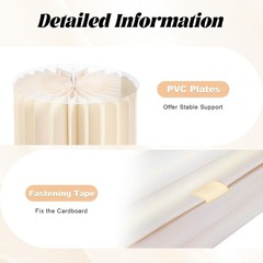 DIY Accordion Cylinder Cardboard Folding Pillar Pedestal Box 5PCS Large