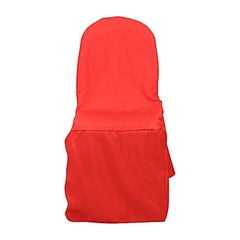 50 Red POLYESTER BANQUET CHAIR COVERS Wholesale Wedding Party Decorations