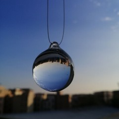 10pcs 30mm Transparent Crystal Smooth Ball 1Hole Crystal Hanging Wedding Pendant