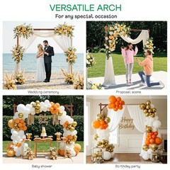 Acacia Wood Wedding Arch Stand Garden Wedding Backdrop 7.2FT Wooden Decoration