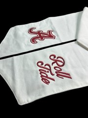 University of Alabama (AL) Cotton Wreath Sash (2 Logos) 30k Stitch