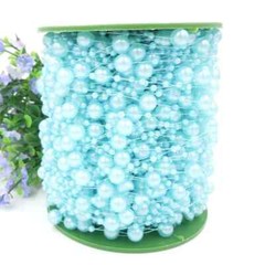 5Meters Shimmering Pearl Garland 3-8mm Crafting String Wedding Bouquet DIY Decor