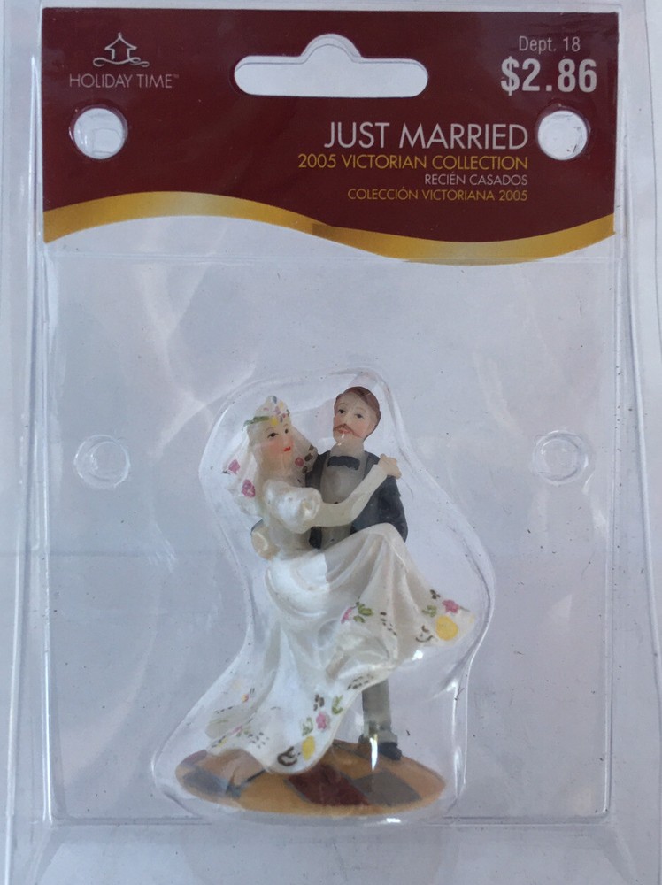 Holiday Time 2005 Victorian Collection Just Married Bride and Groom