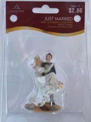Holiday Time 2005 Victorian Collection Just Married Bride and Groom