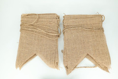 (2) – 15pcs Burlap Banner DIY Party Decor for Birthday Wedding Baby Shower Party
