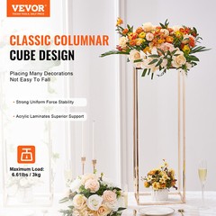 VEVOR 10PCS 31.5inch Tall Wedding Flower Stand Display Rack Acrylic Laminate