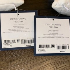 Wedding Pillows -Mr. & Mrs. -12in X 18in New