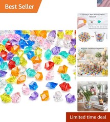 150PCS Eye-Catching Mixed Acrylic Fake Gems – Perfect for Underwater Displays