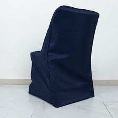 10 Navy Blue LIFETIME FOLDING CHAIR COVERS Wedding Banquet Decorations