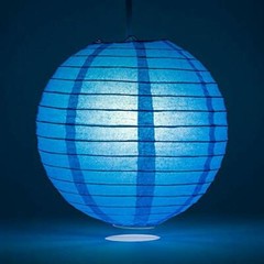 Quasimoon PaperLanternStore Decorative Paper Lantern – (10-Pack, 4-Inch, Turq…