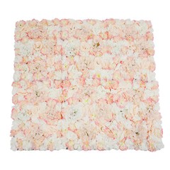 6Pcs Artificial Silk Flower Wall Panel Floral Backdrop Party Wedding Decoration