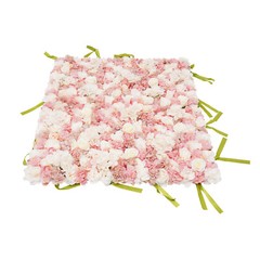 Artificial Silk Fabric Flower Wall Panel Square Backdrop For Wedding Party Decor