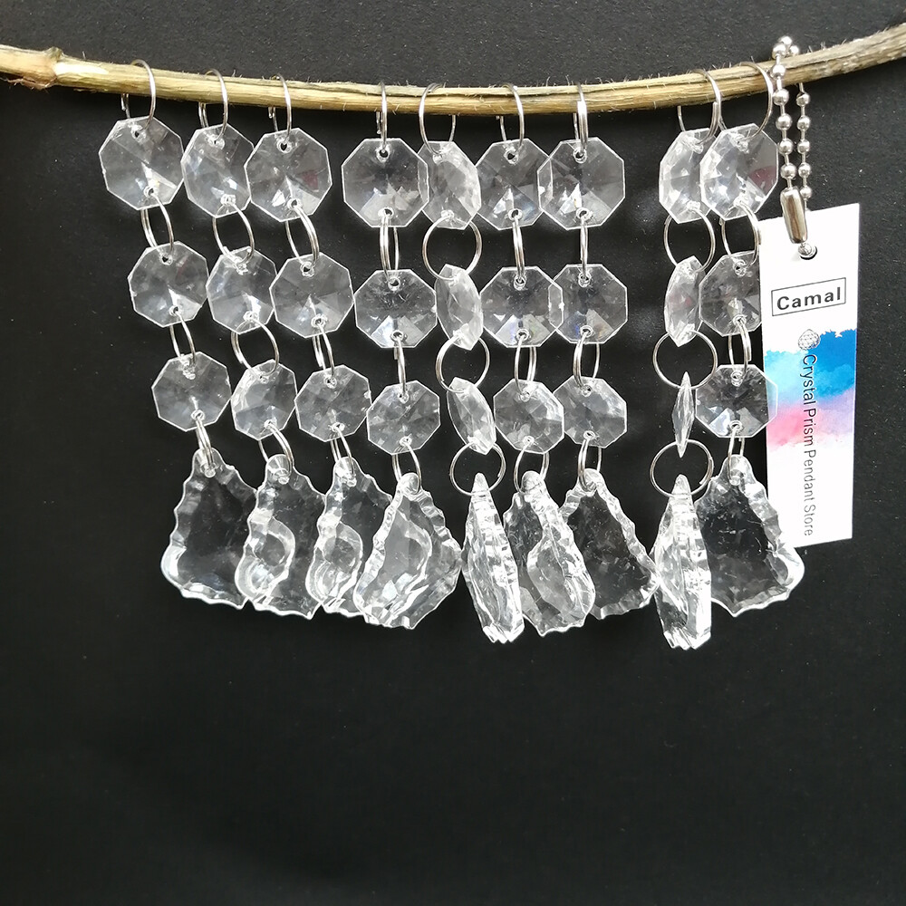 30Pcs Acrylic Crystal Beads String Garland Chain Chandelier Hanging Home Party