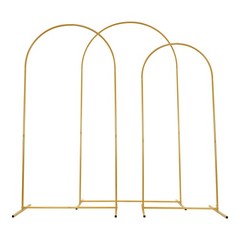 3 pcs Round Top Wedding Arch Backdrop STAND COVERS Set for Party/Birthday